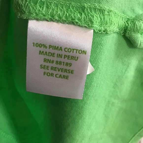 ❌❌SOLD❌❌Lilly Pulitzer Green Casual Top, Sz Xs-S - Picture 5 of 8
